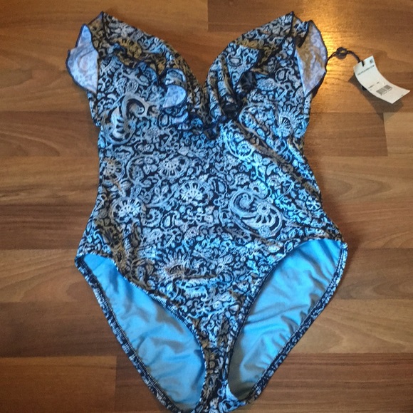 Polo Ralph Lauren Seaside Floral Bandeau One Piece - Picture 5 of 6